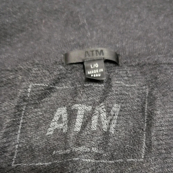 Moving Sale! 💘 ATM French Terry Zip Up Hoodie Black Size L - Picture 9 of 9